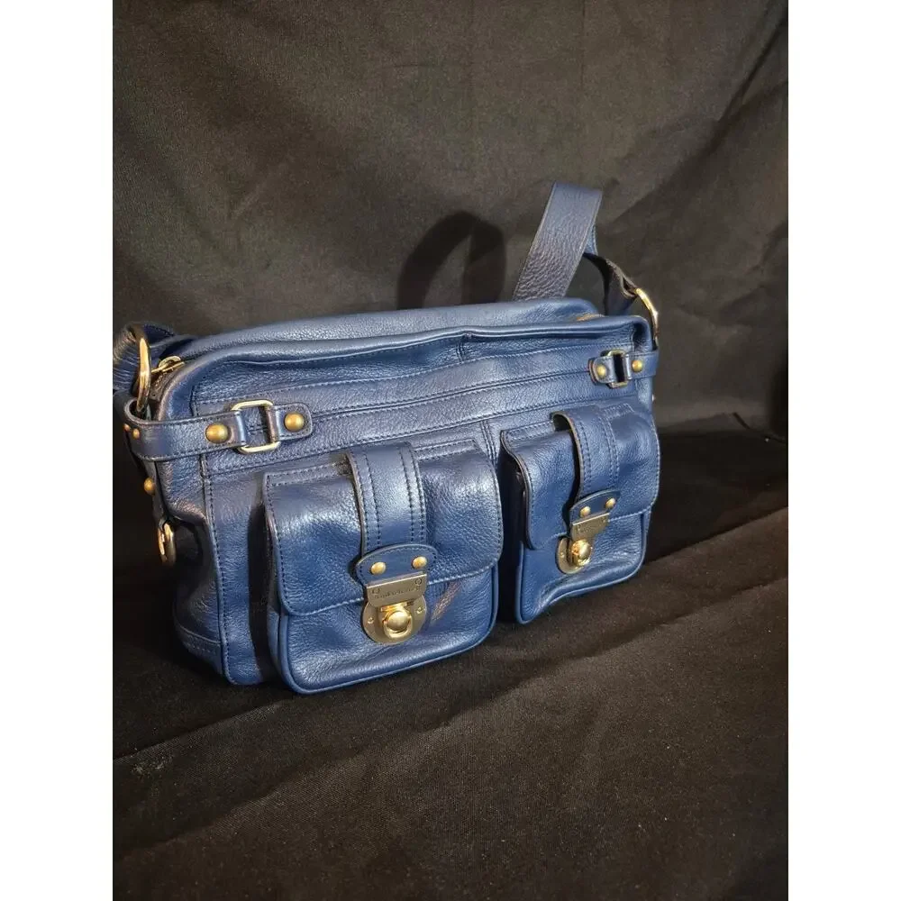 Hayden Harnett Leather Purse Blue Shoulder Bag, Handbag , Made In Brooklyn NY